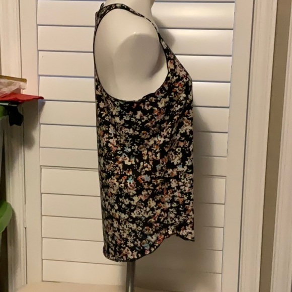 American Rag Black Floral Tank Top - Picture 3 of 7